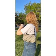 Kadın Farme Monogram Baget ve Çapraz Çanta