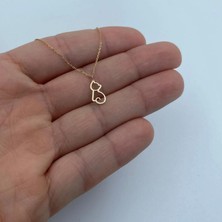 Kedi 14 Ayar Altın Kolye