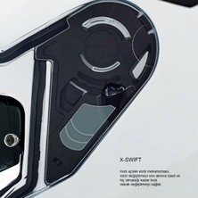 Nexx SX.100 Gıgabot Mat Gri-Kırmızı Kask