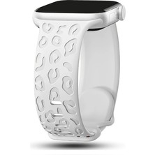 Apple Watch 6 7 8 9 10 Se Ultra Uyumlu 42-44-45-46-49MM Leopar Desenli Silikon Spor Kordon