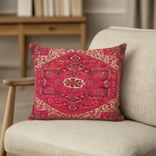 Çizgili Boho Desenli Yastık Kılıfı Kare