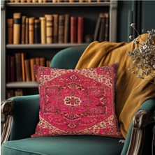 Çizgili Boho Desenli Yastık Kılıfı Kare