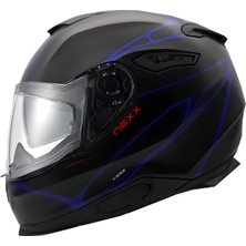 Nexx Y.100 B-Sıde Mat Siyah-Navy Mavi Kask
