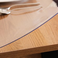 1.6 mm Alman Üretimi -Gıda Temasına Uygun - Fitalat Içermeyen- Kokusuz - Şeffaf Pvc Masa Örtüsü