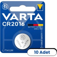 CR2016 3V Lityum Düğme Pil 10 Adet (Blister)