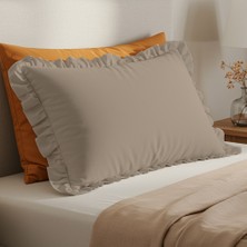 2 Adet Fırfırlı Ranforce Kumaş Yastık Kılıfı 50 x 70