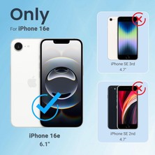 iPhone 16E Uyumlu Kamera Korumalı Magsafe Wireless Şarj Özellikli Şeffaf Silikon Kılıf