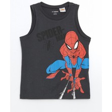 Lc Waikiki Yeni Sezon Bisiklet Yaka Spider-Man Baskili Erkek Cocuk Atlet - S5FY79Z1