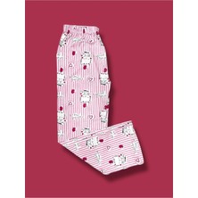 Desenli Penye Kadın Pijama Altı