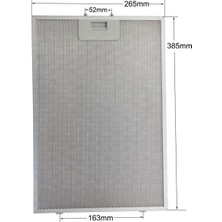 Populer Bosch DWW06W650, DWB06W452B, DWW09W450 Uyumlu Davlumbaz Filtresi