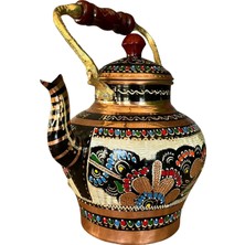 Erzincan El Işlemesi Nostaljik Bakır Çaydanlık