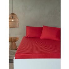 Silindir Pvc Çantalı %100 Pamuk Saten Lastikli Çarşaf Seti