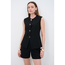 Love My Body Yuvarlak Yaka Yelek