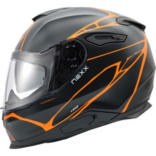 Nexx Y.100 B-Sıde Mat Siyah-Turuncu Kask
