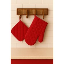 Fırın Eldiveni Fırın Tutacağı Premium Isı Geçirmez Mutfak Eldiveni Tutacak Isıya Dayanıklı Eldiven