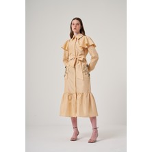 OE25Y939684 Omelya Tafta Elbise