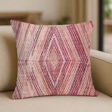 Motif Etnik Desenli Baskı Kırlent Kılıfı