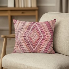 Motif Etnik Desenli Baskı Kırlent Kılıfı