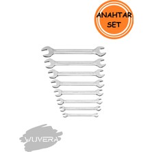 Wuvera 8’li Açık Ağız Anahtar Takımı – Dayanıklı ve Farklı Ölçülerde Pratik Set