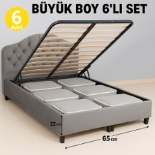 Baza Altı Hurç Seti 64X40X22 – 6’lı Organizer Hurç, Gri – Yorgan Nevresim Saklama-Stroge Bag