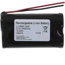 3.7V 4400MAH Li-Ion Pcbli 2X18650 Şarjlı Pil