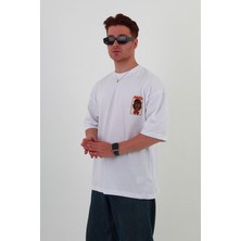 Mantova Mafıa-Oversize Tişört | Sırt Baskılı – Minimal Göğüs Desenli Unisex Tshirt