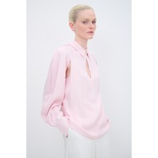 adL Uzun Kollu Pencere Detaylı Bluz