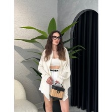 Müslin Kumaş Oversize Gömlek