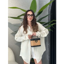 Müslin Kumaş Oversize Gömlek