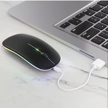 UGS Ticaret Dual Mode Kablosuz, Şarjlı + Bluetooth Özellikli Led'li, Sessiz Mause