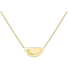 Çiçek 14 Ayar Altın Kolye