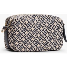 Tommy Hilfiger Th Jacquard Camera Bag Kadın Mavi Çanta AW0AW17443DW6