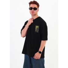Mantova Totaldefeated-Oversize Tişört | Sırt Baskılı – Minimal Göğüs Desenli Unisex Tshirt