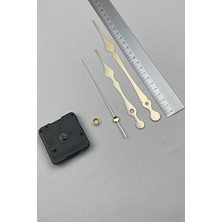 Mooclock Saat Makinesi, Akar Sessiz Duvar Saati Mekanizması, 14 mm Şaft , (Set)-(Askısız)