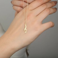 Nota 14 Ayar Altın Kolye