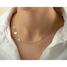 Harf 14 Ayar Altın Kolye