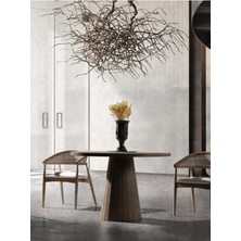 Gazzini Furniture Verona Ceviz Ahşap Yemek Masası 100X100
