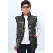 Toontoy Erkek Çocuk Parlak Görünümlü Göğsü Armalı Yelek