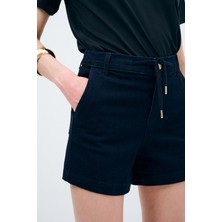 Love My Body Cepli Denim Şort