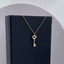 Kalbimin Anahtarı 14 Ayar Altın Kolye