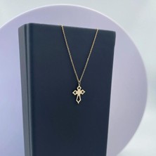 Haç 14 Ayar Altın Kolye