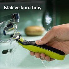 Philips Yıkanabilir Köpükle Ve Islak Kuru Kullanıma Uygun Çift Taraflı Oynar Başlıklı Hassas Ciltlere Uygun 3 Ayrı Taraklı 1mm 3 Mm 5 Mm 2jiletli One Blade Yüz Ve Vücut Şekillendirici Traş Makinesi