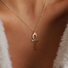 Ankh 14 Ayar Altın Kolye