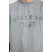 Erkek Pamuk T-Shirt - Basic Soft ve Rahat Yazlık Tasarım - Yazı Baskılı