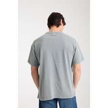 Erkek Pamuk T-Shirt - Basic Soft ve Rahat Yazlık Tasarım - Yazı Baskılı