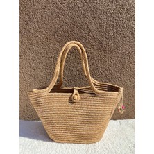Elçiçek Homedecor Hasır Çanta,plaj Çantası