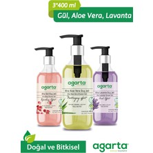 Agarta 3 Lü Duş Jeli Aloe Vera +Lavanta + Gül Duş Jeli 3*400 Ml.