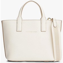 Tommy Hilfiger Th Logotape Mını Tote Kadın Sarı Çanta AW0AW17448Z00