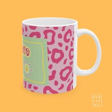 Too Cute To Cry Yazılı Girly Temalı Esprili Mizahi Estetik Hediyelik Porselen Kahve Kupası
