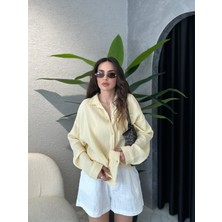 Müslin Kumaş Oversize Gömlek